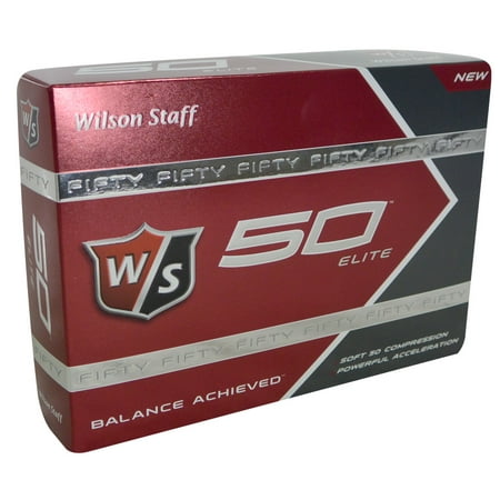 Wilson Staff 50 Elite Golf Balls, 12 Pack (Best Golf Ball For Slow Swing)