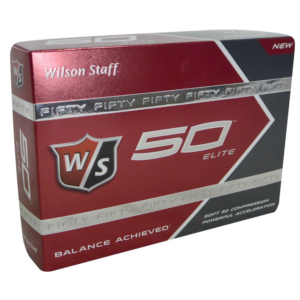 Wilson Wilson Staff 50 Elite Golf Balls, 12 Pack