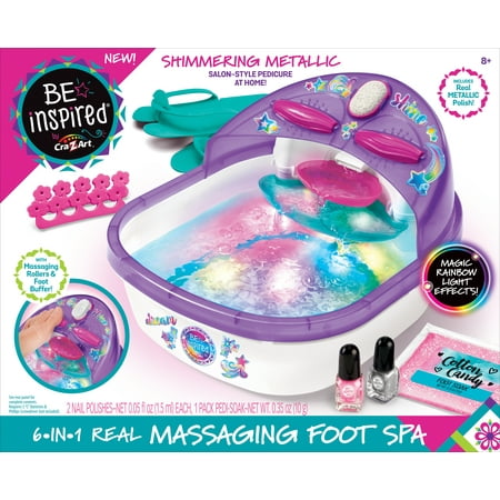 Cra-Z-Art Be Inspired 6-in-1 Real Super Beauty Spa Pedicure, Ages 8 and up