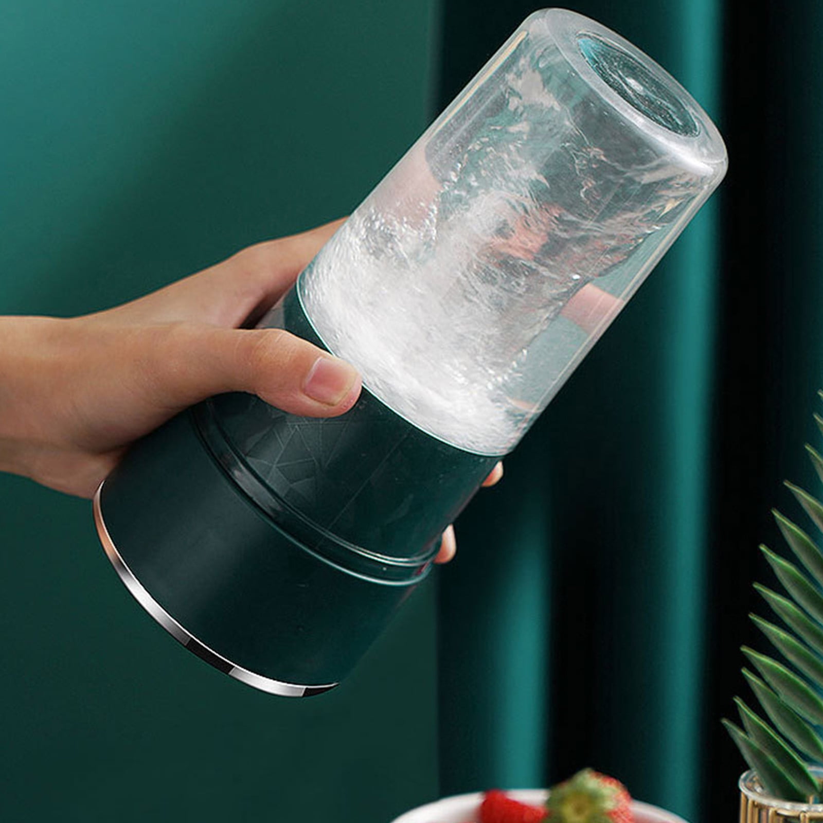 Portable Blender, USB Rechargeable Juicer, Handheld Fruit Mixer, Mini Smoothie Maker for Sports and Travel, Easy to Clean Personal Blender with 4 Blades