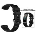 thumbnail image 3 of Correa silicona para reloj con hebilla Band 4 Pro TER-B29S () Negra, 3 of 7