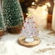 thumbnail image 1 of Mini Christmas Tree Glass Ornaments Small Glass Christmas Tree Christmas Miniature Mini Winter Figurines For Crafts Holiday Xmas Party Decor, 1 of 6
