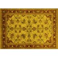 thumbnail image 1 of Ahgly Company Machine Washable Indoor Rectangle Oriental Yellow Industrial Area Rugs, 5' x 7', 1 of 4