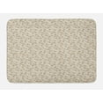 thumbnail image 1 of Snail Bath Mat, Mother Nature Insects Forest Creatures Shelled Mollusc Weirdo Flowers, Plush Bathroom Decor Mat with Non Slip Backing, 29.5" X 17.5", Tan Beige Slate Blue, by Ambesonne, 1 of 2