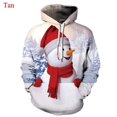 thumbnail image 3 of Sudadera con capucha con estampado 3D de Feliz Navidad para hombre, sudadera con capucha de muñeco de nieve, sudaderas divertidas y lindas para adultos y niños, sudadera con capucha de talla grande, 3 of 5