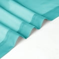 thumbnail image 6 of OVZME 42x63 Turquoise Sheer Curtains 2 Pack, 63 Inch Long Curtain Drapes for Living Room Bedroom, Rod Pocket Soft Voile Sheers for Home Decor, Each 42"Wx63"L, 6 of 7