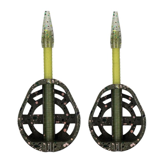 Pesca Bait Inline Method Feeder Holder Herramienta de aparejos de pesca de carpa de liberación rápida (35 g)