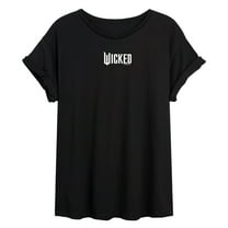 Wicked - White Logo - Adult Women's Oversized Graphic T-Shirt