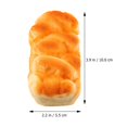 thumbnail image 2 of LEEYNEER2pcs Simulation Bread Toy Squeeze Toy Fake Bread Prop Bread Food Model Ornament, 2 of 6