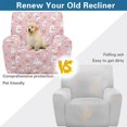 thumbnail image 4 of Kuiaobaty Ghost Pumpkin Print Reclining Slipcover Comfortable Skull Lazy Boy Chair Cover Halloween Breathable Reclining Sofa Slipcover Durable Recliner Chair Cover Large with Pocket for Pets, 4 of 8