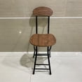 thumbnail image 3 of NZFYTRT Dining chairs,Folding Bar Stools, 24-inch Kitchen Counter Height Stools with Backrest, Portable Bar Chairs for Home Kitchen Island Breakfast, No Assembly, 3 of 9