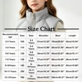thumbnail image 3 of Atogsazn Kids Girls Full Zip Puffer Vest Childrens Casual Windproof Sleeveless Tank Tops Winter Warm Tops Beige 7-8 Years Fashion, 3 of 9