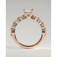 thumbnail image 5 of CAPRICARATS 3.00Ct Radiant Lab Grown Diamond Engagement Ring, Pave and Hidden Halo, 14K Rose Gold, 5 of 6