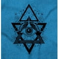 thumbnail image 2 of Triangle Eye Star Symbolic Spirit Womens Slim Fit Graphic Tee Brisco Brands L, 2 of 5
