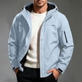thumbnail image 2 of Mens Rain Jacket Waterproof with Hooded Hiking Coat | Zip Pockets Windbreaker,Fishing,Active Performance Shell Jackets, 3XL, 2 of 7