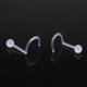 thumbnail image 2 of 8 Uds. Anillos de plástico para nariz Piercing Pin joyería para el cuerpo yeacher  tachuelas de nariz, 2 of 7