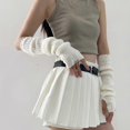 thumbnail image 4 of Fashion Fingerless Gloves for Party Slouchy Arm Sleeves Arm Warmers Party Supply Women Cosplay Costume Knitted Arm Cover, 4 of 4