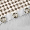 thumbnail image 4 of Feelyou Wheat Plaid Black Out Curtains, Lines Buffalo Curtains Pack of 2 (42x63 Each), 4 of 6