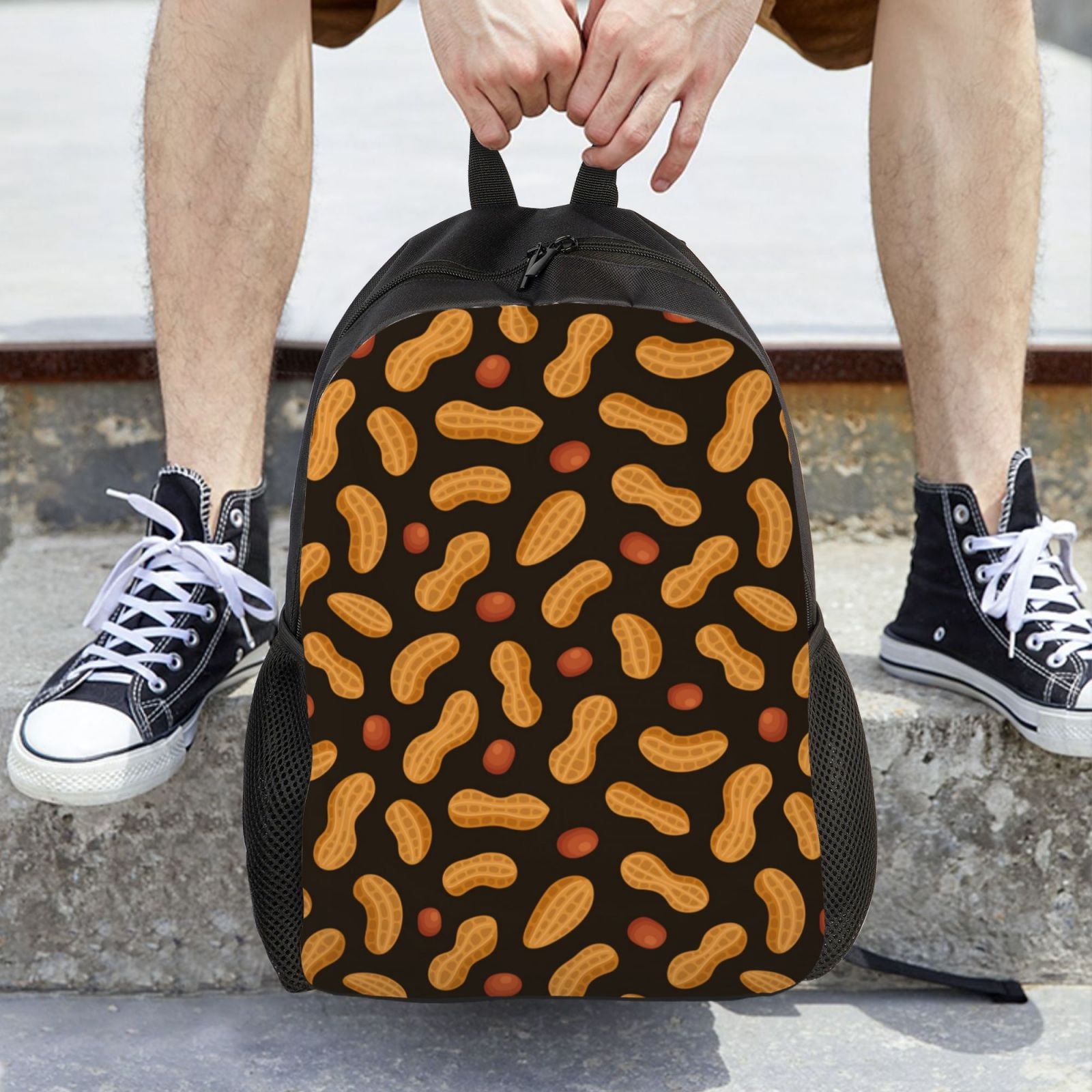 Xecao Peanuts5 Print School Backpack with Laptop Compartment Small Travel Laptop Backpack for Women Men Waterproof College Backpack Simple School Bag