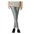 thumbnail image 2 of Miluxas Shiny Leggings High Waist Neon Leggings Elastic Stretch Skinny Comfy Lightweight Pants Tights Disco Party Rave Dark Gray 10(XL), 2 of 3