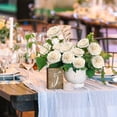 thumbnail image 5 of 200 PCS Champagne Artificial Flowers Real Looking Faux Foam Fake Roses with Stems for Wedding Decoration Bridal Shower Centerpieces Arrangements Party Tables Decor, 5 of 6