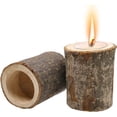 thumbnail image 1 of 2 portavelas de madera, hecho a mano de madera de pino natural, portavelas de madera para velas de té, para decoración de mesa y hogar, día de San Valentín, Navidad, boda, 1 of 5