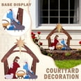 thumbnail image 6 of NANIL 30 Inch Outdoor Nativity Scene, Weatherproof Nativity Sets for Christmas Outdoor Decor, Large Holy Family Nativity Set Outside Display Christmas Decorations for Front Yard and Lawn-Colored, 6 of 6