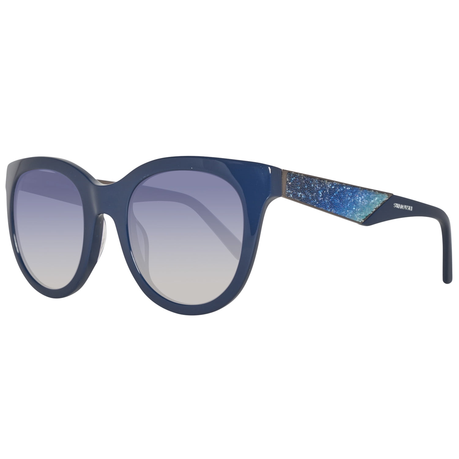Swarovski Sunglasses Polarized Fashion Sun Glasses Swarovski Shiny Blue Gradient Blue Women