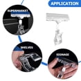 thumbnail image 3 of SHISUYAN 12 Pcs Retail Sign Clips Plastic Sign Holder Clips Rotatable Price Sign Clips, 3 of 8