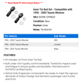 thumbnail image 2 of Inner Tie Rod Set - Compatible with 1996 - 2002 Toyota 4Runner 1997 1998 1999 2000 2001, 2 of 2