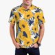thumbnail image 1 of Fotbe Blue Striped Sunflower Camiseta Polo de Golf para Hombre con Estampado – Camisa Deportiva Transpirable con Cuello Abotonado-4X-Large, 1 of 6