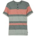 thumbnail image 1 of Ecko Unltd. Camiseta henley con rayas de herradura para hombre, negra, pequeña, 1 of 1