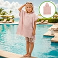 thumbnail image 5 of Elainilye Super Absorbent Quick Dry Towel, Soft Hooded Beach Poncho Cape, Lightweight Cover Up for Swimming Surfing Poolside, Kids Sun Protection, 5 of 6