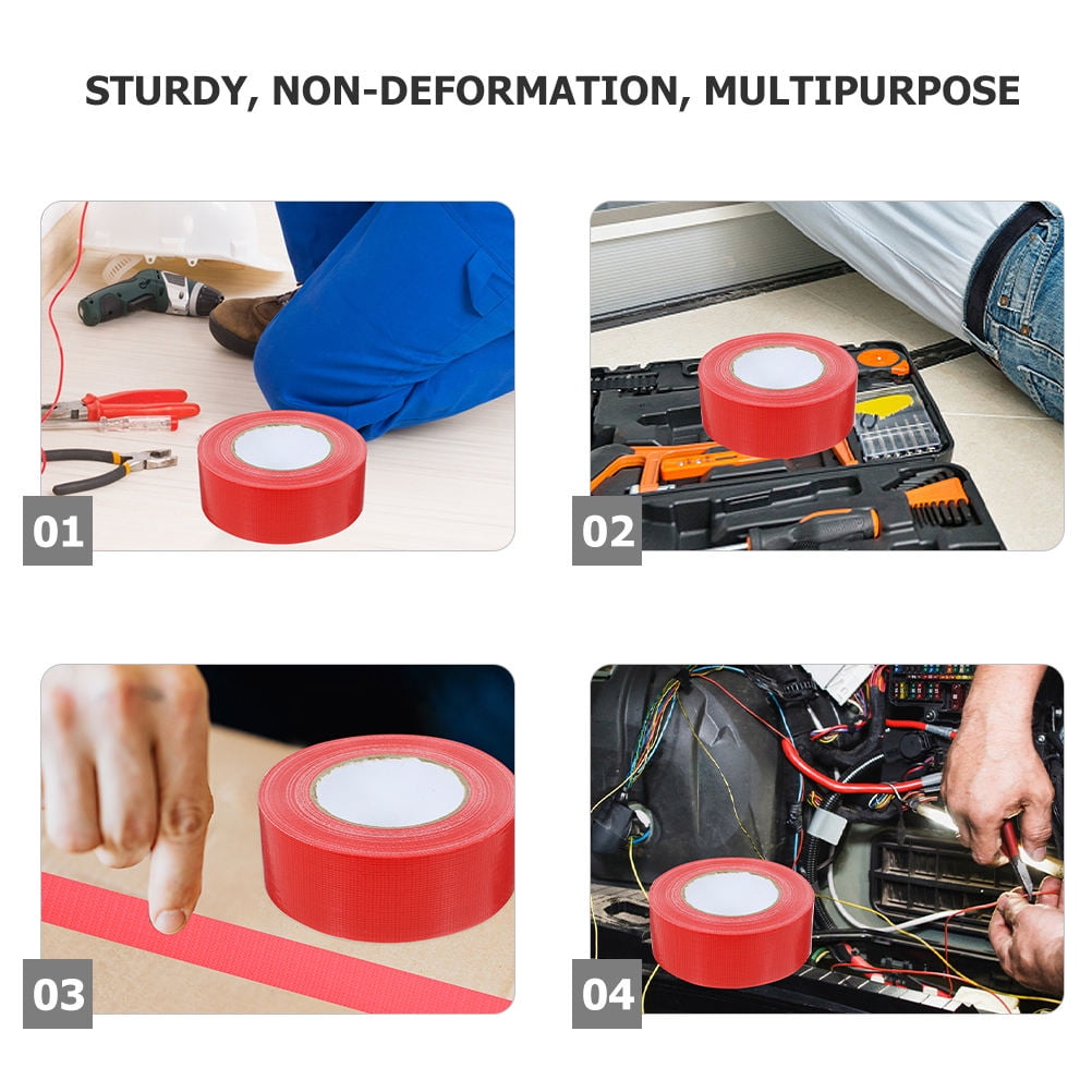 Raindrops 1 Roll Patch Realistic Repair Tape Red Fabric for Pipe Repair