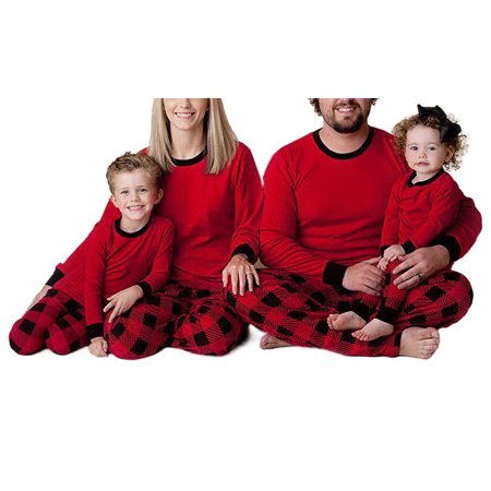 

Tretra Family Match Christmas Pjs Pajamas Pyjamas Set Women Men Sleepwear Nightwear