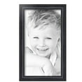 thumbnail image 2 of ArtToFrames 9" x 16" Galleria Noir Picture Frame, 9x16 inch Black MDF Poster Frame (WOM-4083),  Pack, 2 of 6