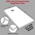 thumbnail image 4 of GoSports Regulation Size Wooden Cornhole Set with White Finish - Includes Carrying Case, 4 of 6