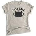 thumbnail image 1 of Baseball Shirt, Unisex Women's Men's Shirt, Funny Baseball T-shirt, Funny Football Tee, Ironic Sports Tee, Light Silk Gray, X-Large, 1 of 6