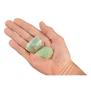 Kidz Rocks Emerald Green Calcite 2" 2 Pieces Raw Chakra Healing Crystal Rock Mineral