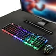 thumbnail image 7 of kkbbma under $5 Gaming Keyboard and Mouse, Keyboard and Mouse Combo, GTX300 Punk Mechanical Feel Keyboard Mouse, USB Wired Backlit Gaming Kit, 104 Key Suspension Keyboard, RGB Luminous E-sports Set, 7 of 7