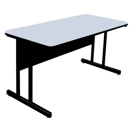 Computer Desk Desk Height Work Station 24 In X 36 In Gray