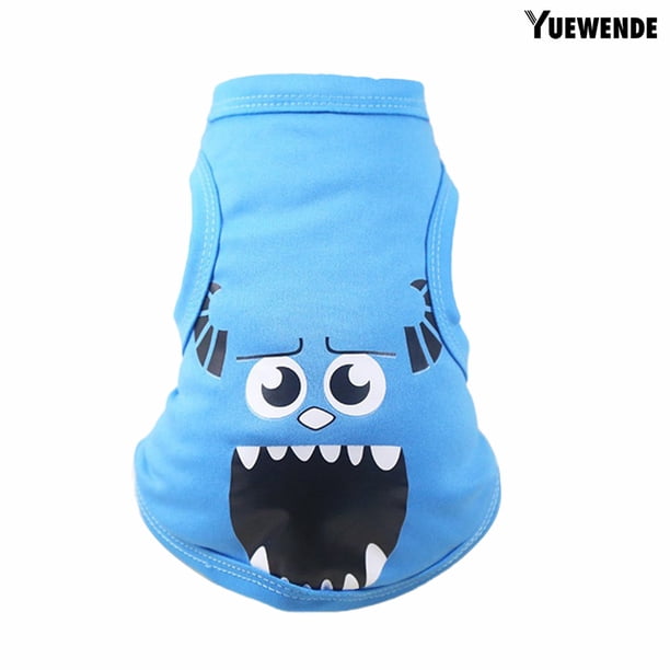 y.d chaleco elástico de dibujos animados patrón de carácter chino impreso ropa de perro de poliéster para el verano Gao Jiahui unisex