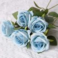 thumbnail image 4 of AFQH Artificial rose wedding decoration flower wall feel artificial fake flower, 4 of 10