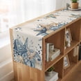 thumbnail image 6 of Table Runners 72 Inches Long Dress Scarves, Blue Eucalyptus Coastal Farmhouse Kitchen/Dining Table Runner, Coffee Tablerunners, Beach Starfish Shell Nautical Rustic 18x72 Inch, 6 of 9