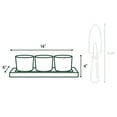 thumbnail image 3 of Bloem Trio-Fight Plastic Planter Set: Includes Three 4" Planters with Snap-In Saucer Tray, Great for Herbs & Succulents, Vanilla Bean, 3 of 8