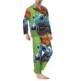 thumbnail image 2 of Fotbe Butterfly Landing On Head Dumpy Frog Pijama de Hombre con Estampado de Manga Larga, Conjunto de 2 Piezas, Ropa de Dormir Suave y Cómoda con Bolsillos-Large, 2 of 7