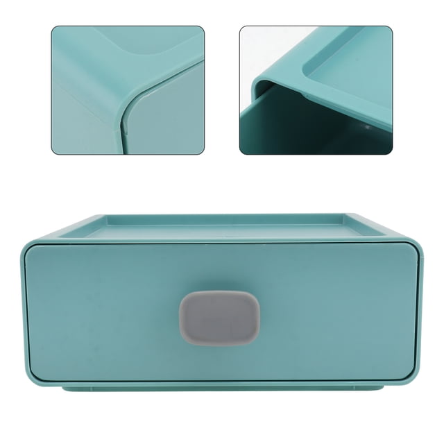 BESTYASH 1Ud Caja Para Cosméticos Y Utensilios En Plástico PP Verde Resistente