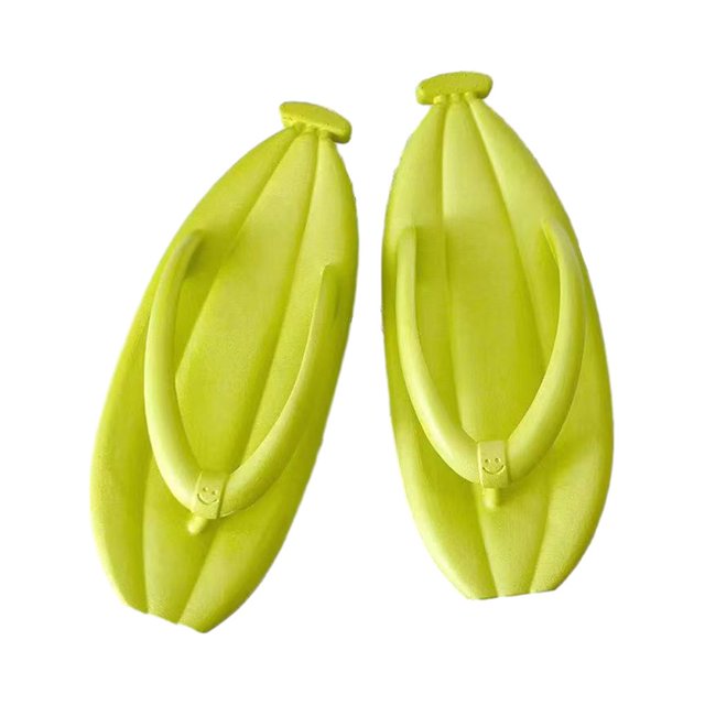 Qarigey Bonitas pantuflas Durian para mujer, zapatillas de casa suaves de fondo grueso, sandalias de playa de moda para mujer, toboganes Calzado verde fluorescente 38-39
