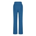 thumbnail image 5 of Women Flare Ribbed Pants High Waist Elastic Wide Leg Sweater Pant Lounge Pajama Pants Comfy Open Bottoms Palazzo, 5 of 6