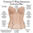 thumbnail image 6 of Vivienne Strapless V Wire Longline Corset Bra, 6 of 7